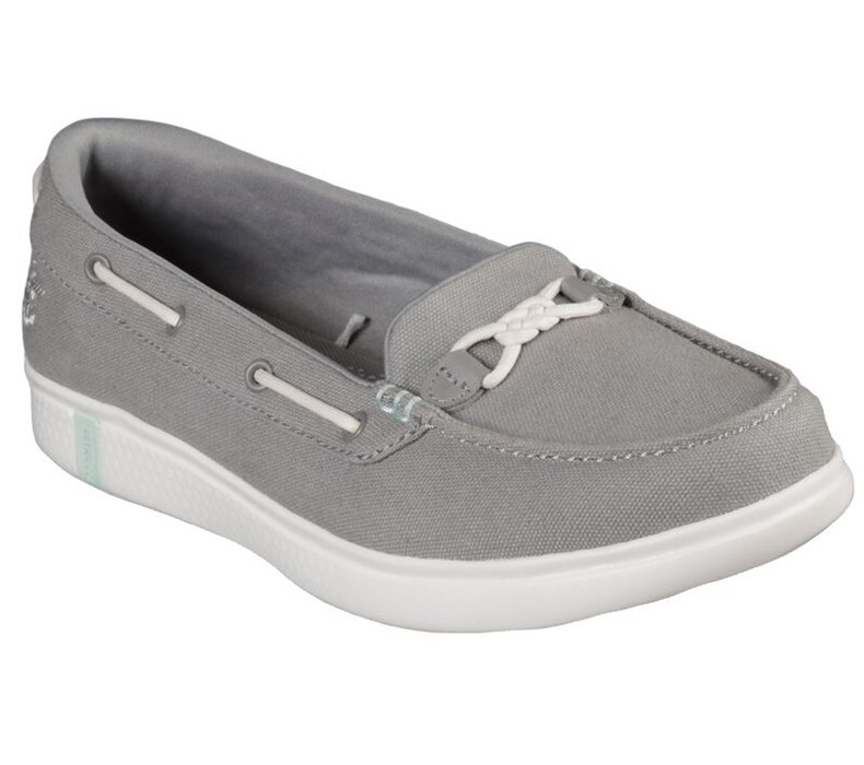 Skechers On The Go Glide Ultra - Marina - Womens Flats Shoes Grey [AU-LQ6041]